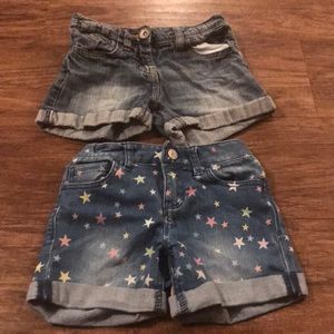 Little girl’s blue jean shorts - size 6